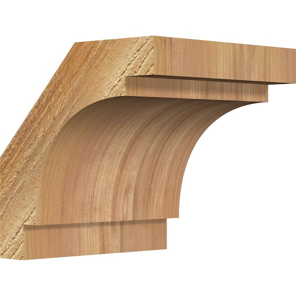 Ekena Millwork 6"W x 6"D x 6"H Merced Rough Sawn Knee Brace, Western Red Cedar BRC06X06X06MRC00RWR - main